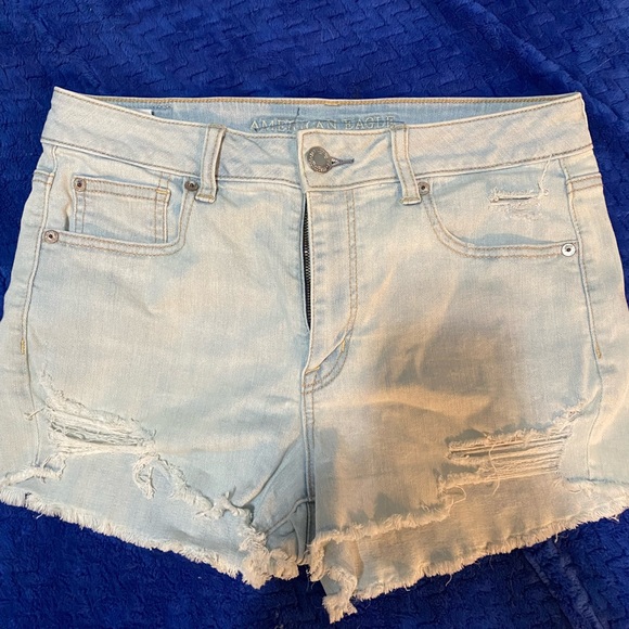 High rise light wash shorts - Picture 1 of 2
